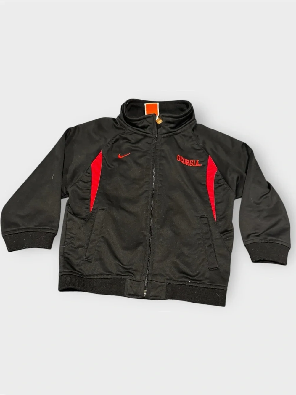Nike Georgia Bulldogs Track Jacket 24M Black Red Full Zip UGA Toddler